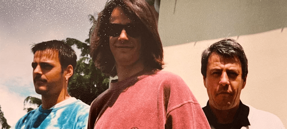 Stefan Grimm, Sebastian Grimm und Bodo Grimm in jungen Jahren – ein Blick zurück auf die Anfänge einer Familiengeschichte im Kfz-Schadenmanagement.